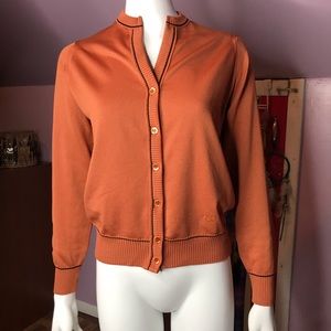 Givenchy Sport Burnt Orange Cardigan